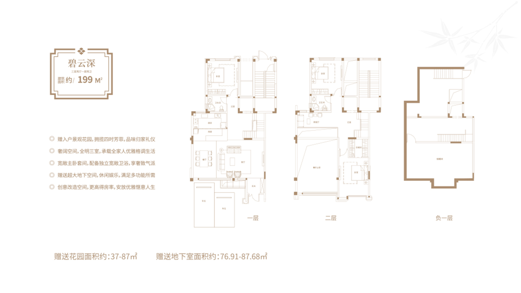 建业·香湖小镇3室2厅1厨2卫建面199.00㎡